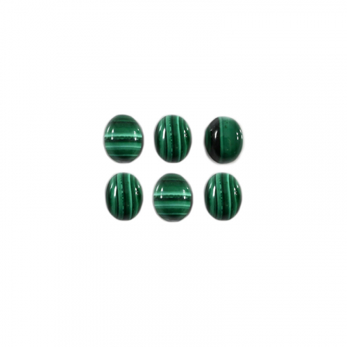Malachite Cabs Oval 9x7mm Approximately 15 Carat